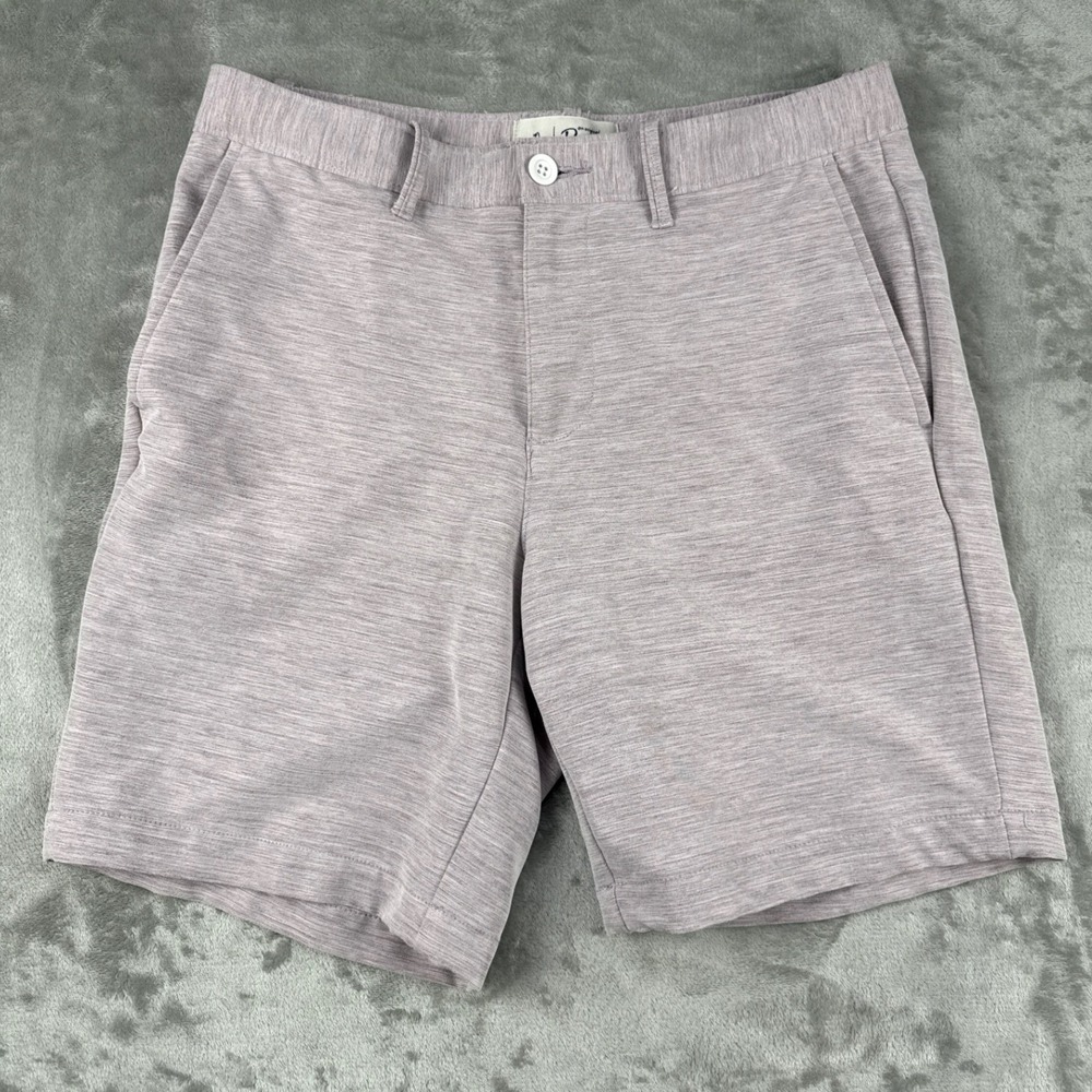 Original Penguin Mens Golf Shorts 30 Mauve Purple Heather Stretch Performance